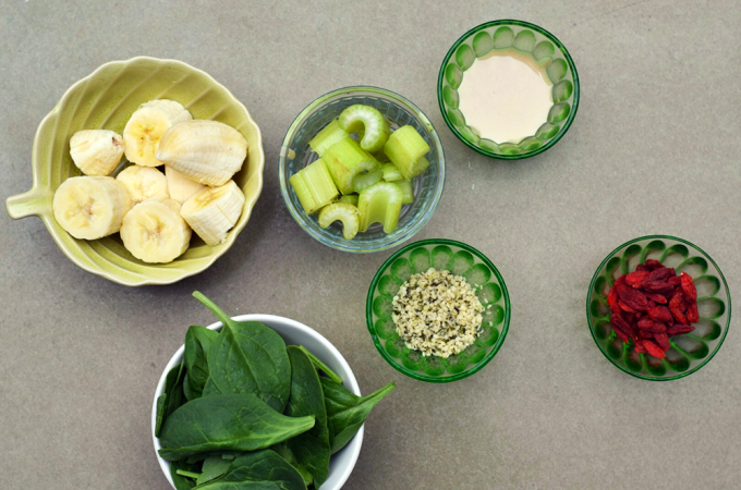 Spinach Tahini Smoothie