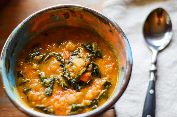 Spinach and Lentil Soup